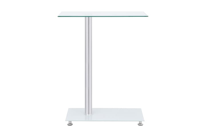 U-muotoinen sivupöytä läpinäkyvä 45x30x58 cm karkaistu lasi - Läpinäkyvä - Lamppupöytä - Tarjotinpöytä & pikkupöytä