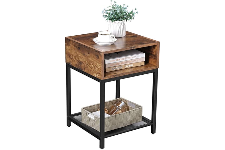Yöpöytä Diminic - Ruskea - Tarjotinpöytä & pikkupöytä - Lamppupöytä