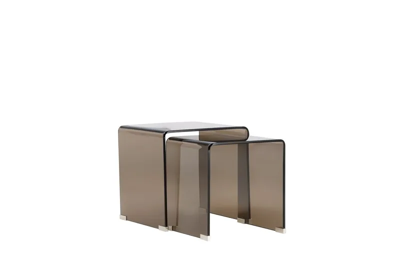 Telemark sivupöytä 36 cm - Ruskeasävyinen lasi - Huonekalut - Pöytä & ruokailuryhmä - Apupöytä & sivupöytä - Sarjapöytä