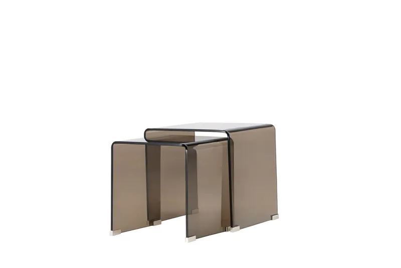 Telemark sivupöytä 36 cm - Ruskeasävyinen lasi - Huonekalut - Pöytä & ruokailuryhmä - Apupöytä & sivupöytä - Sarjapöytä