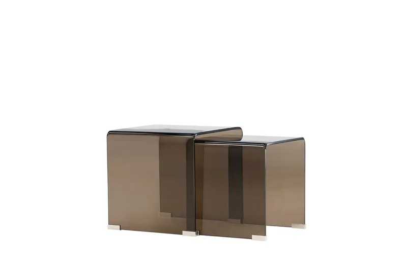 Telemark sivupöytä 36 cm - Ruskeasävyinen lasi - Huonekalut - Pöytä & ruokailuryhmä - Apupöytä & sivupöytä - Sarjapöytä