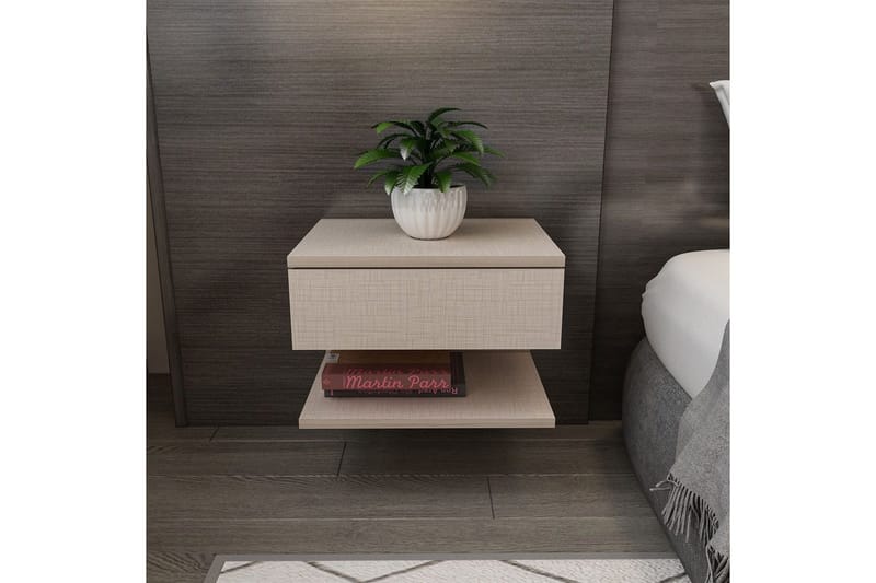 Telo Yöpöytä 45 cm - Beige - Huonekalut - Pöytä & ruokailuryhmä - Apupöytä & sivupöytä - Yöpöytä