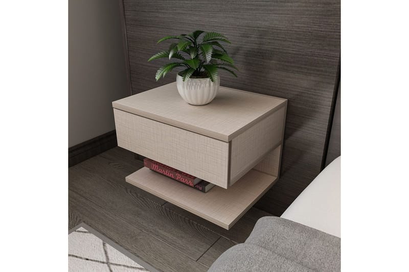 Telo Yöpöytä 45 cm - Beige - Huonekalut - Pöytä & ruokailuryhmä - Apupöytä & sivupöytä - Yöpöytä