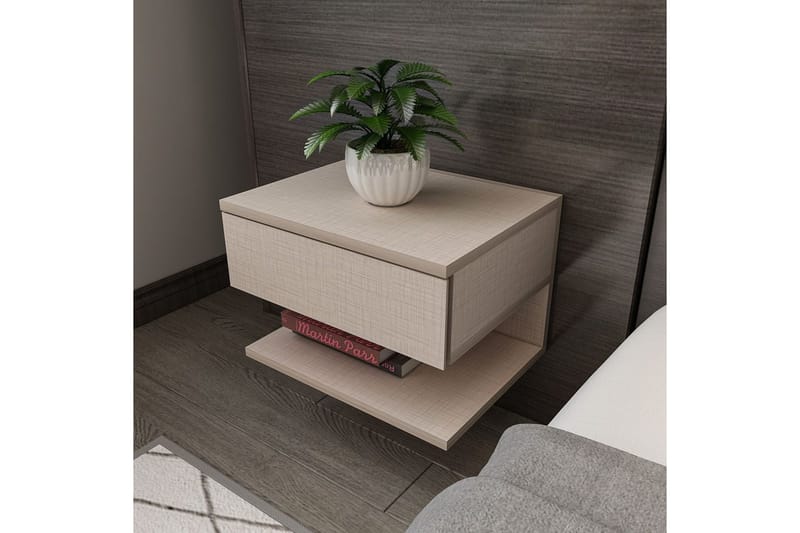 Telo Yöpöytä 45 cm - Beige - Huonekalut - Pöytä & ruokailuryhmä - Apupöytä & sivupöytä - Yöpöytä