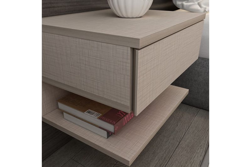 Telo Yöpöytä 45 cm - Beige - Huonekalut - Pöytä & ruokailuryhmä - Apupöytä & sivupöytä - Yöpöytä