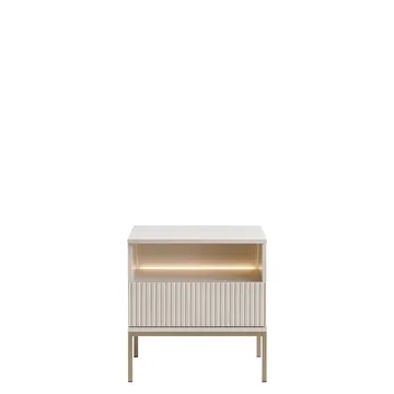 Tenorio Yöpöytä 54 cm - Beige - Huonekalut - Pöytä & ruokailuryhmä - Apupöytä & sivupöytä - Yöpöytä