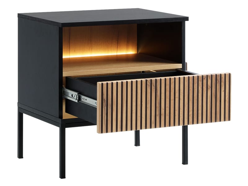 Tenorio Yöpöytä 54 cm - Beige - Huonekalut - Pöytä & ruokailuryhmä - Apupöytä & sivupöytä - Yöpöytä