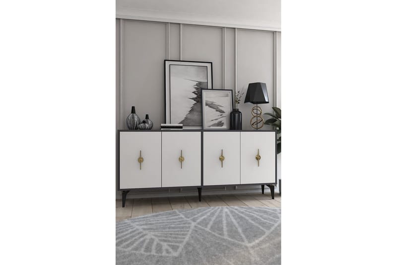 Thylen Konsolipöytä 180 cm - Antrasiitti/Valkoinen - Huonekalut - Pöytä & ruokailuryhmä - Apupöytä & sivupöytä - Konsolipöytä