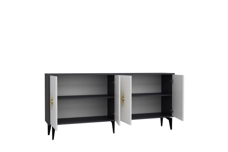 Thylen Konsolipöytä 180 cm - Antrasiitti/Valkoinen - Huonekalut - Pöytä & ruokailuryhmä - Apupöytä & sivupöytä - Konsolipöytä