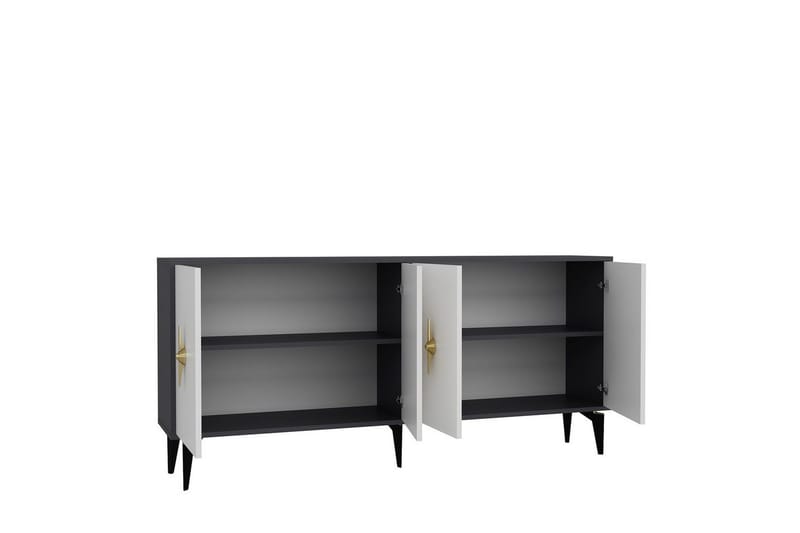 Thylen Konsolipöytä 180 cm - Antrasiitti/Valkoinen - Huonekalut - Pöytä & ruokailuryhmä - Apupöytä & sivupöytä - Konsolipöytä