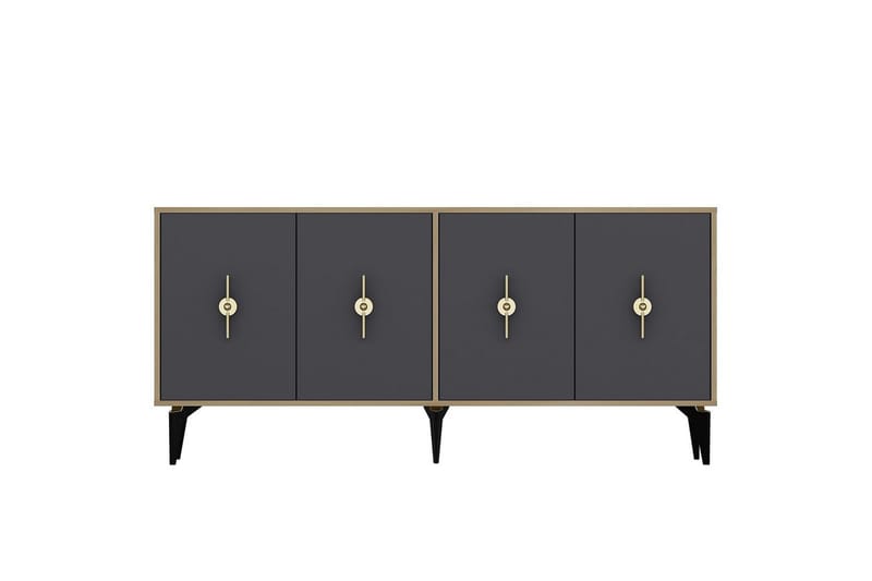 Thylen Konsolipöytä 180 cm - Tammi/Antrasiitti - Huonekalut - Pöytä & ruokailuryhmä - Apupöytä & sivupöytä - Konsolipöytä