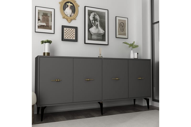 Thyros Konsolipöytä 180 cm - Antrasiitti - Huonekalut - Pöytä & ruokailuryhmä - Apupöytä & sivupöytä - Konsolipöytä