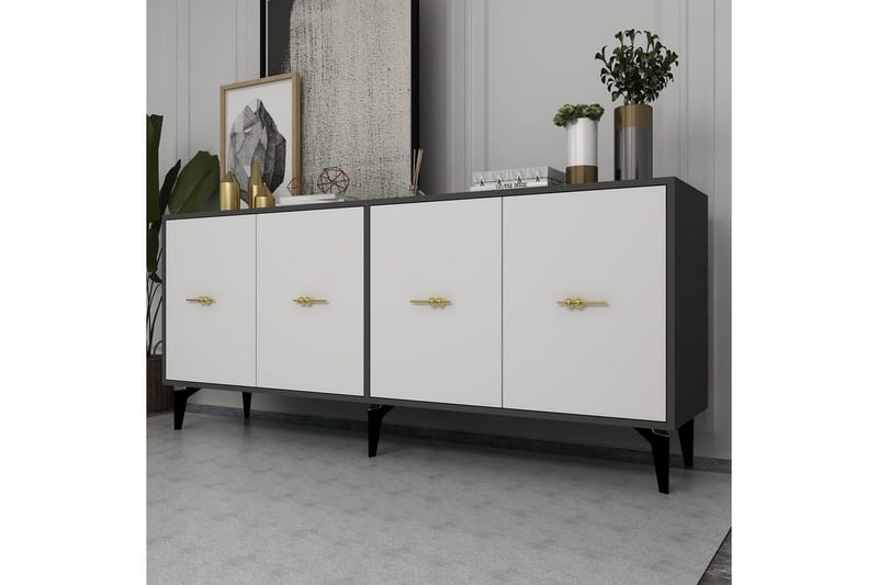 Thyros Konsolipöytä 180 cm - Antrasiitti/Valkoinen - Huonekalut - Pöytä & ruokailuryhmä - Apupöytä & sivupöytä - Konsolipöytä