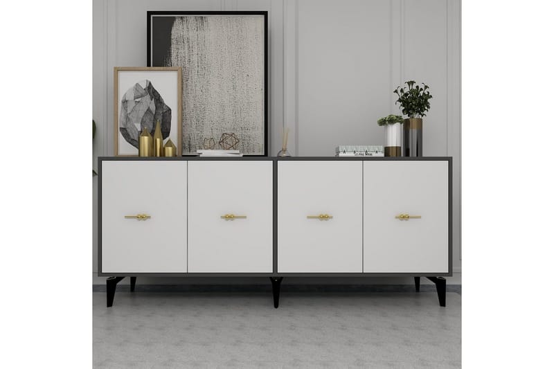 Thyros Konsolipöytä 180 cm - Antrasiitti/Valkoinen - Huonekalut - Pöytä & ruokailuryhmä - Apupöytä & sivupöytä - Konsolipöytä