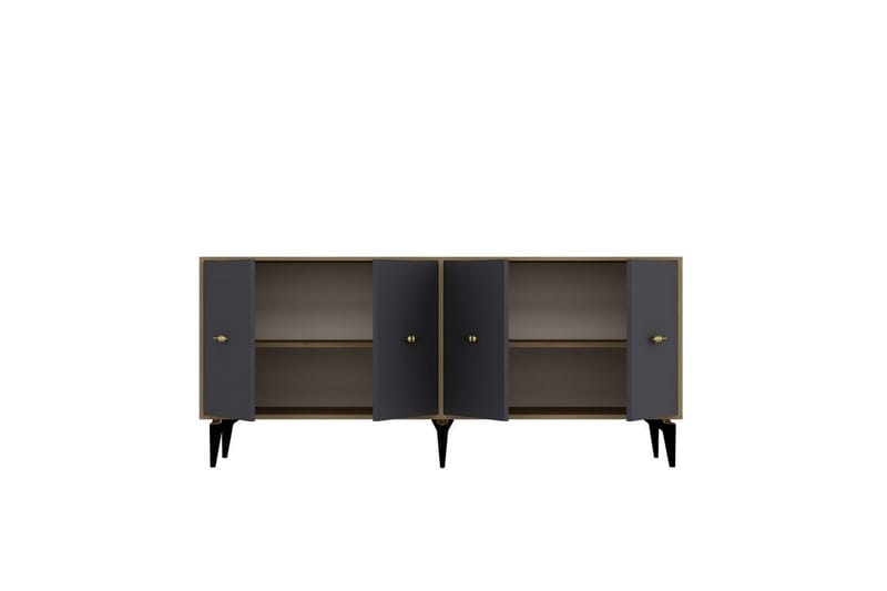 Thyros Konsolipöytä 180 cm - Tammi/Antrasiitti - Huonekalut - Pöytä & ruokailuryhmä - Apupöytä & sivupöytä - Konsolipöytä