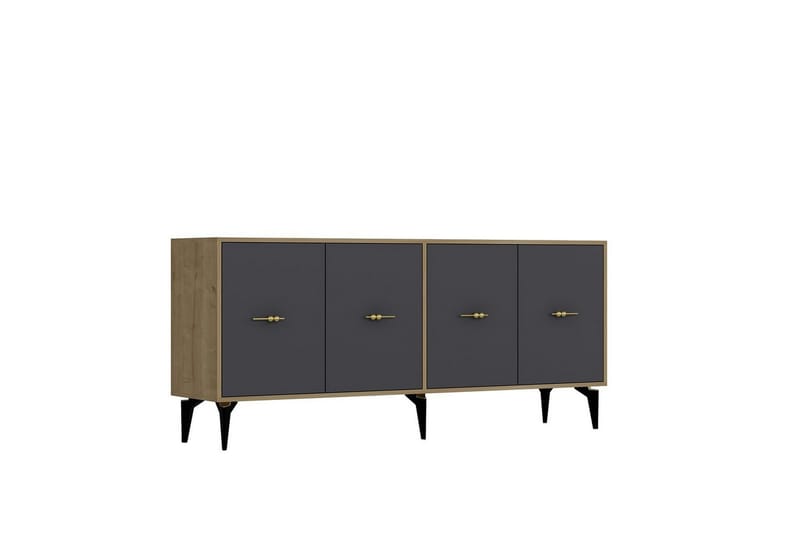 Thyros Konsolipöytä 180 cm - Tammi/Antrasiitti - Huonekalut - Pöytä & ruokailuryhmä - Apupöytä & sivupöytä - Konsolipöytä