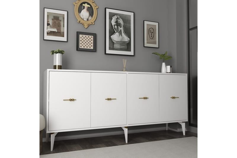 Thyros Konsolipöytä 180 cm - Valkoinen - Huonekalut - Pöytä & ruokailuryhmä - Apupöytä & sivupöytä - Konsolipöytä