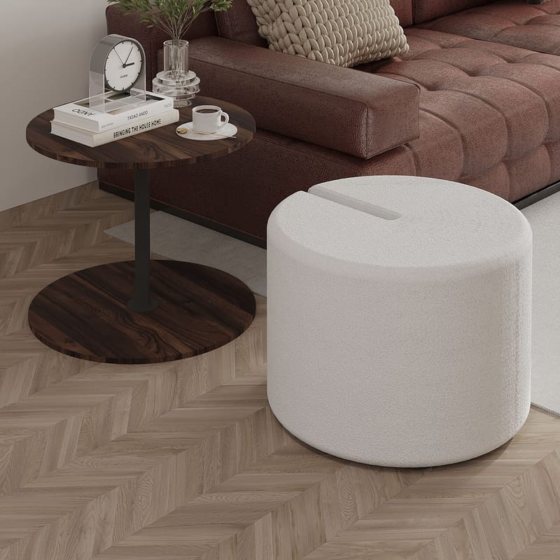 Torven sivupöytäsetti 43x47x43 cm - Walnut - Huonekalut - Pöytä & ruokailuryhmä - Apupöytä & sivupöytä - Tarjotinpöytä & pikkupöytä