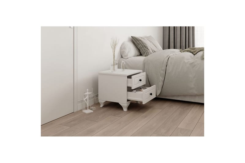 Torvenn Yöpöytä 45 cm - Matta Valkoinen - Huonekalut - Pöytä & ruokailuryhmä - Apupöytä & sivupöytä - Yöpöytä