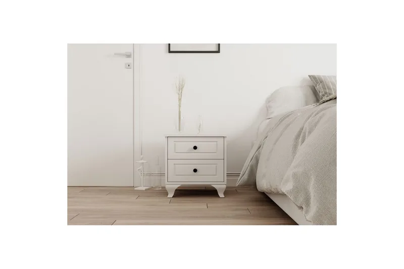 Torvenn Yöpöytä 45 cm - Matta Valkoinen - Huonekalut - Pöytä & ruokailuryhmä - Apupöytä & sivupöytä - Yöpöytä