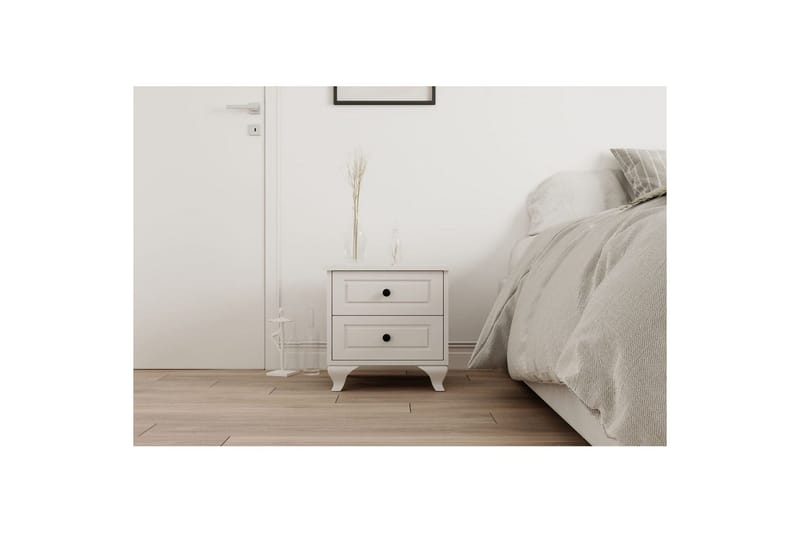 Torvenn Yöpöytä 45 cm - Matta Valkoinen - Huonekalut - Pöytä & ruokailuryhmä - Apupöytä & sivupöytä - Yöpöytä