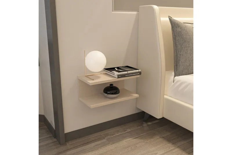 Torvic Yöpöytä 45 cm - Beige - Huonekalut - Pöytä & ruokailuryhmä - Apupöytä & sivupöytä - Yöpöytä