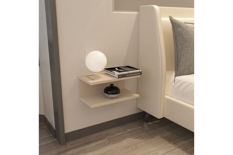 Torvic Yöpöytä 45 cm - Beige - Huonekalut - Pöytä & ruokailuryhmä - Apupöytä & sivupöytä - Yöpöytä