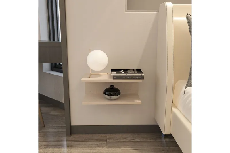 Torvic Yöpöytä 45 cm - Beige - Huonekalut - Pöytä & ruokailuryhmä - Apupöytä & sivupöytä - Yöpöytä