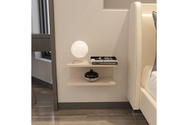 Torvic Yöpöytä 45 cm - Beige - Huonekalut - Pöytä & ruokailuryhmä - Apupöytä & sivupöytä - Yöpöytä