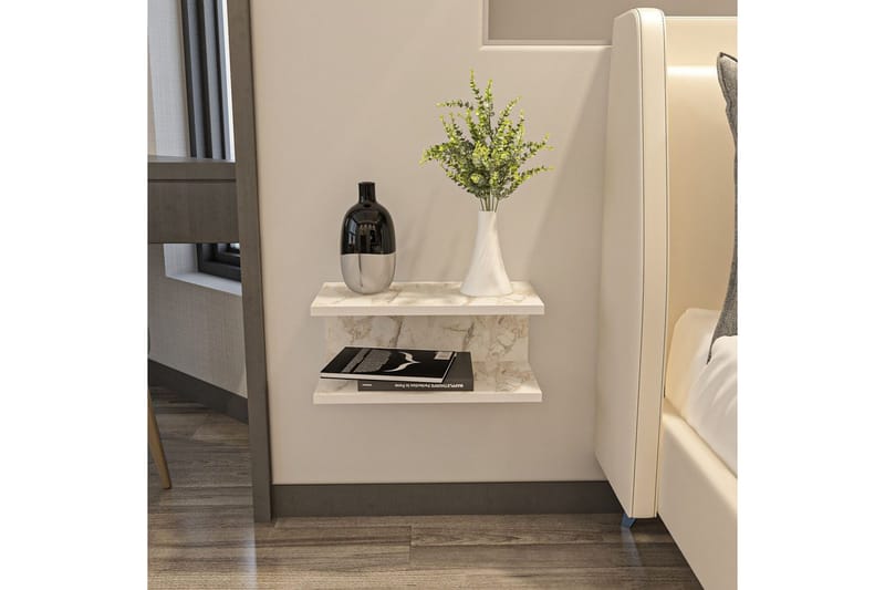 Torvic Yöpöytä 45 cm - Valkoinen - Huonekalut - Pöytä & ruokailuryhmä - Apupöytä & sivupöytä - Yöpöytä