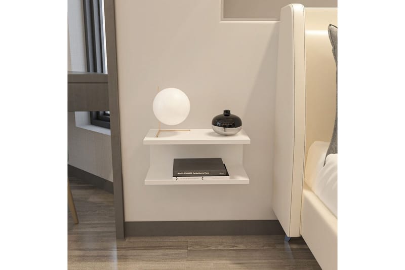 Torvic Yöpöytä 45 cm - Valkoinen - Huonekalut - Pöytä & ruokailuryhmä - Apupöytä & sivupöytä - Yöpöytä