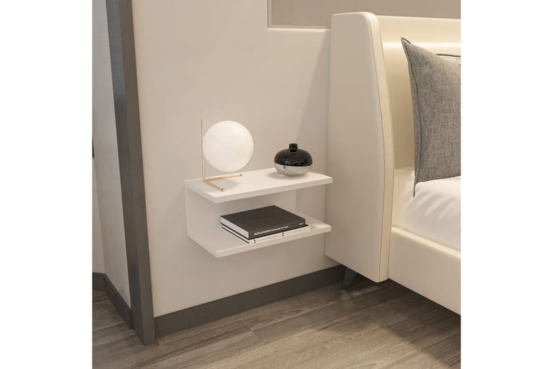 Torvic Yöpöytä 45 cm - Valkoinen - Huonekalut - Pöytä & ruokailuryhmä - Apupöytä & sivupöytä - Yöpöytä