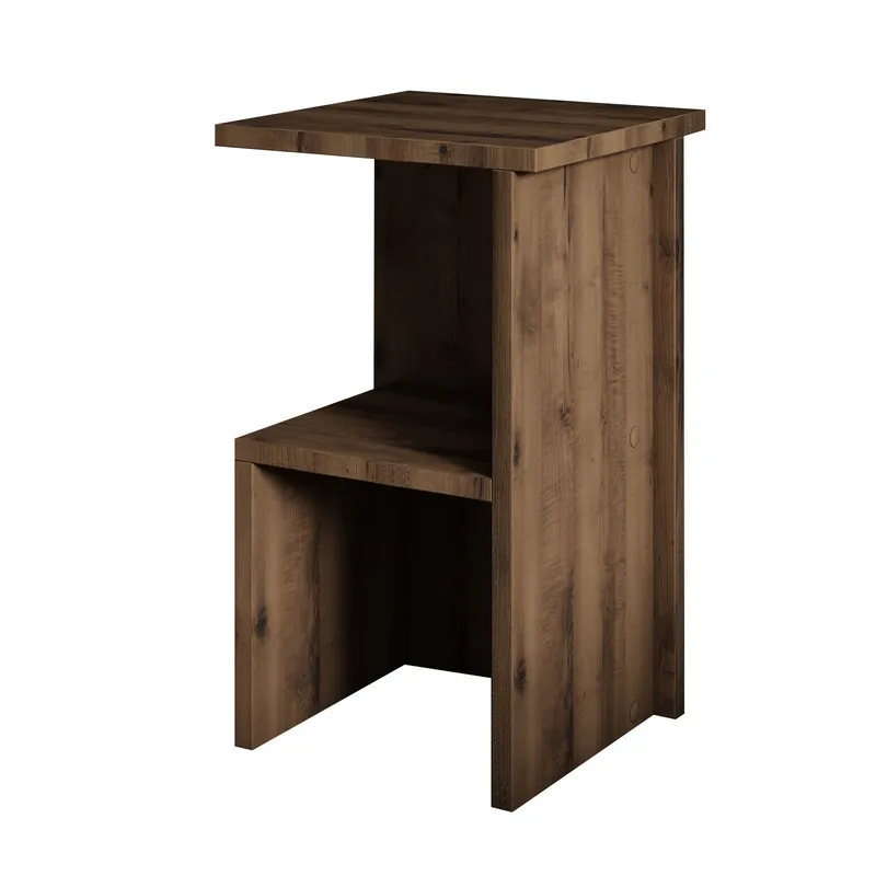 Tunel yöpöytä 29,6x50x29,6 cm, antiikkipähkinä