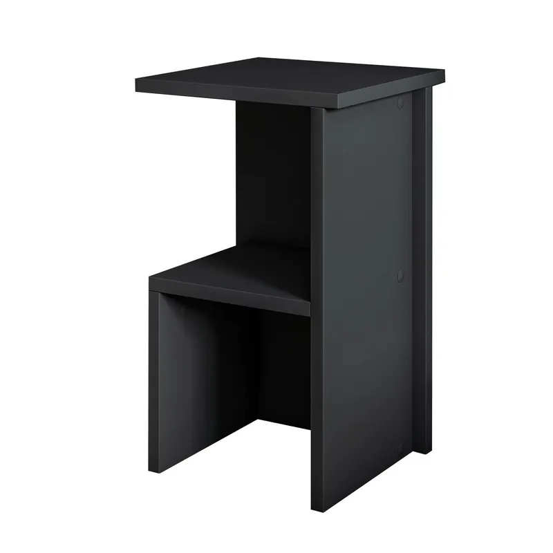 Tunel yöpöytä 29,6x50x29,6 cm - Antrasiitti - Huonekalut - Pöytä & ruokailuryhmä - Apupöytä & sivupöytä - Yöpöytä