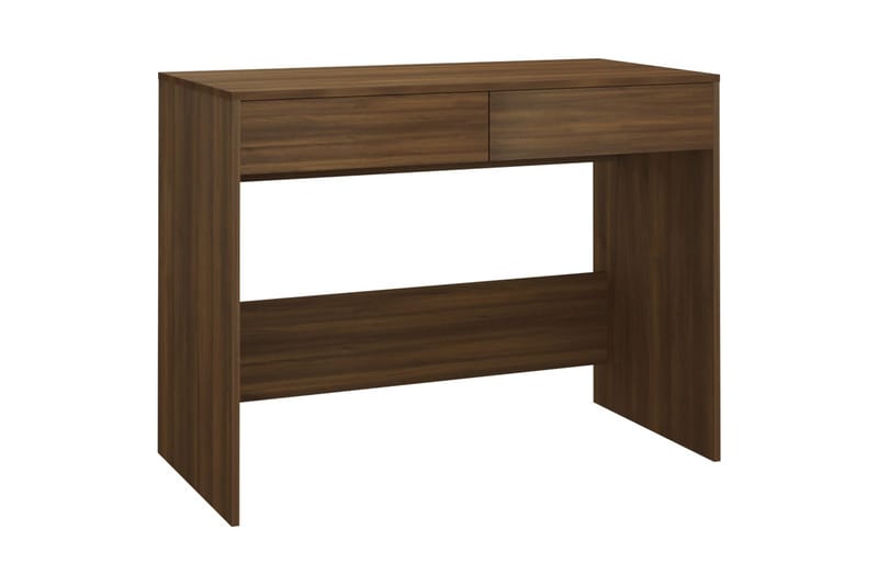 Työpöytä ruskea tammi 101x50x76,5 cm lastulevy - Ruskea - Huonekalut - Pöytä & ruokailuryhmä - Apupöytä & sivupöytä - Yöpöytä