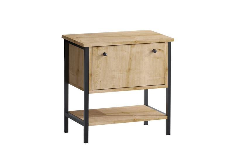 Valery Yöpöytä 55 cm, Tammi/Musta