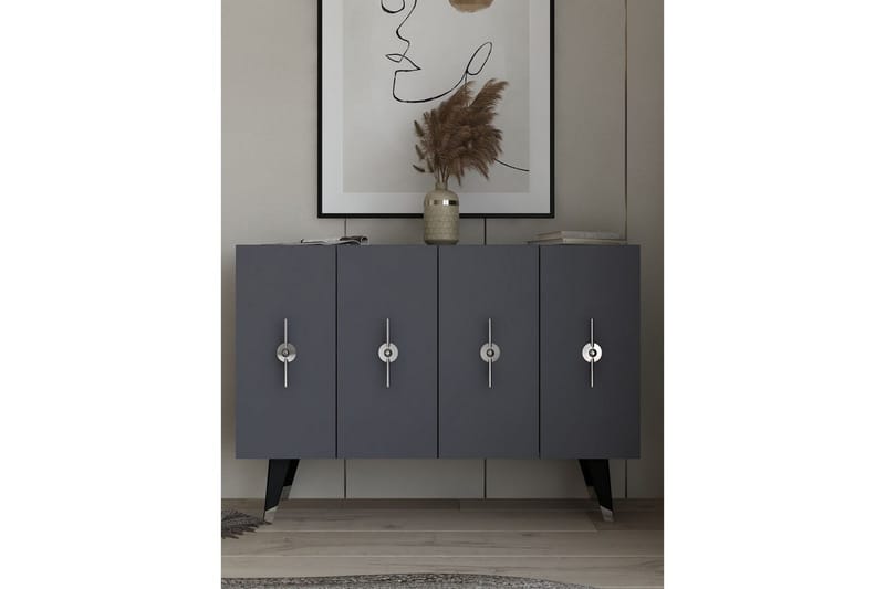 Varen Konsolipöytä 120 cm - Hopea/Antrasiitti - Huonekalut - Pöytä & ruokailuryhmä - Apupöytä & sivupöytä - Konsolipöytä