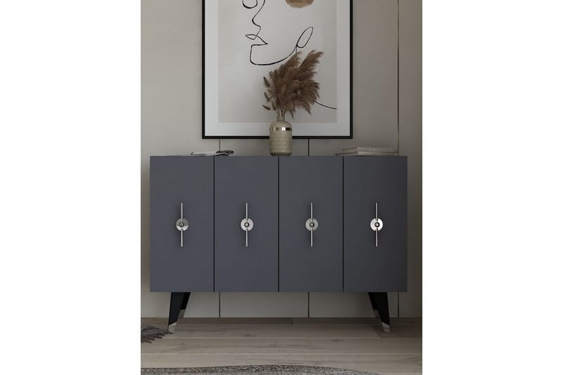 Varen Konsolipöytä 120 cm - Hopea/Antrasiitti - Huonekalut - Pöytä & ruokailuryhmä - Apupöytä & sivupöytä - Konsolipöytä