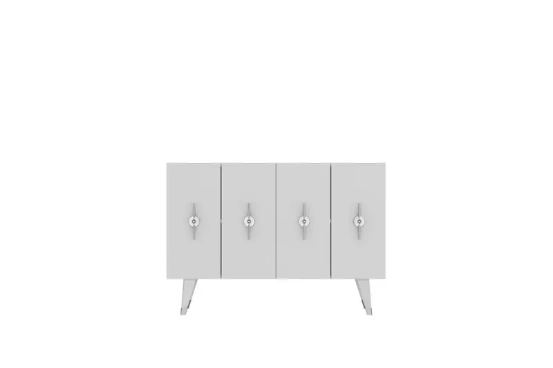 Varen Konsolipöytä 120 cm - Hopea/Valkoinen - Huonekalut - Pöytä & ruokailuryhmä - Apupöytä & sivupöytä - Konsolipöytä