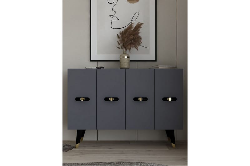 Varen Konsolipöytä 120 cm - Keltainend/Antrasiitti - Huonekalut - Pöytä & ruokailuryhmä - Apupöytä & sivupöytä - Konsolipöytä