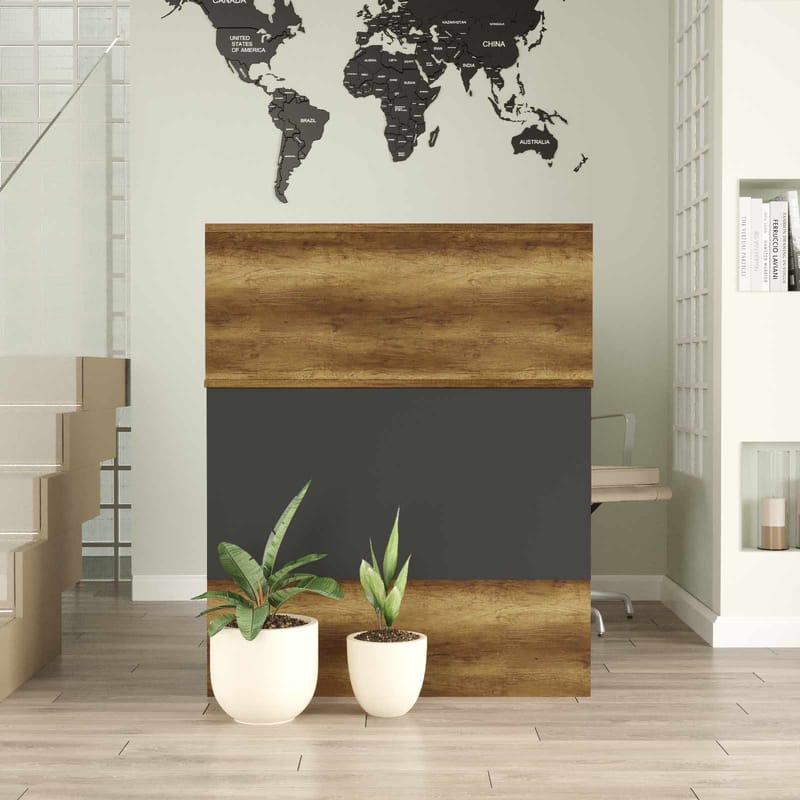 Vastaanottotiski Skye Decor Bren (90 x 110 x 44,5 cm) Baroq antrasiitti - Baroq ja antrasiitti - Huonekalut - Pöytä & ruokailuryhmä - Apupöytä & sivupöytä - Eteispöytä