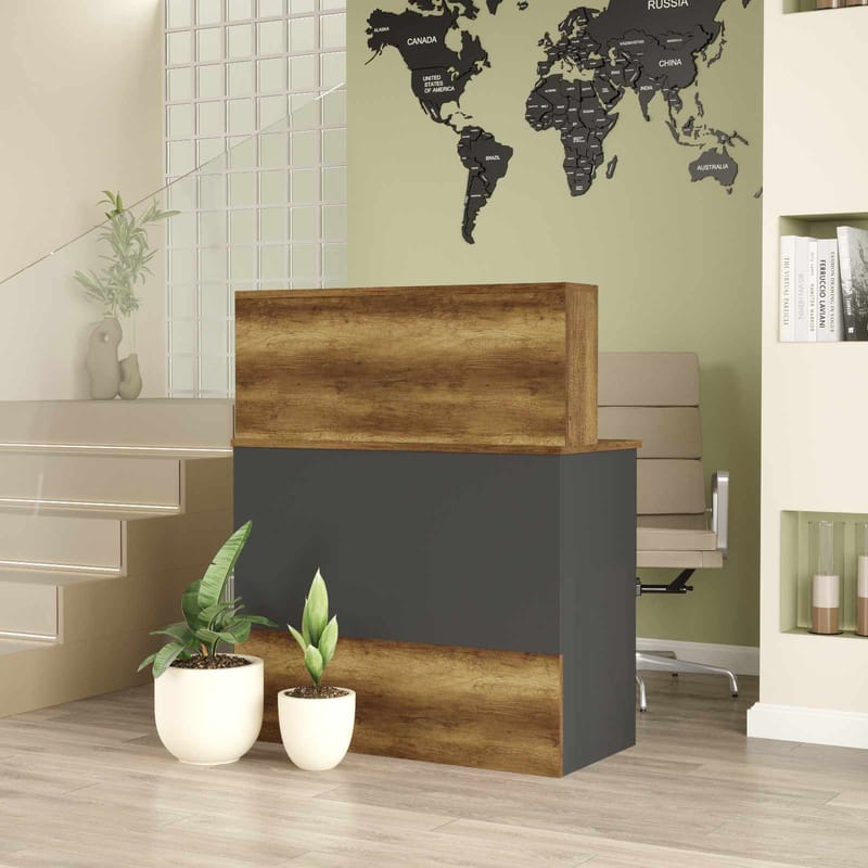 Vastaanottotiski Skye Decor Bren (90 x 110 x 44,5 cm) Baroq antrasiitti - Baroq/Antrasiitti - Huonekalut - Pöytä & ruokailuryhmä - Apupöytä & sivupöytä - Eteispöytä