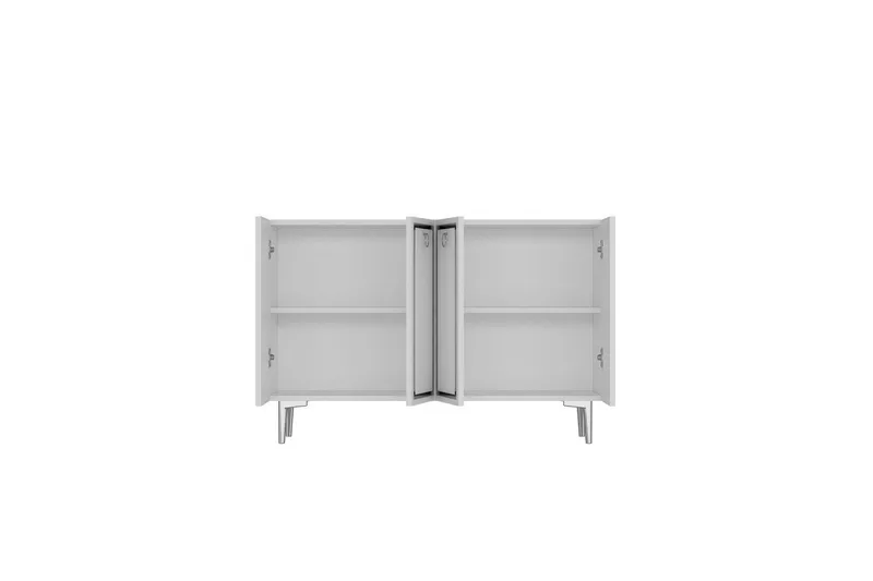 Velorae Konsolipöytä 120 cm - Valkoinen/Hopea - Huonekalut - Pöytä & ruokailuryhmä - Apupöytä & sivupöytä - Konsolipöytä