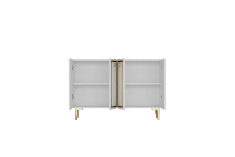 Velorae Konsolipöytä 120 cm - Valkoinen/Keltainend - Huonekalut - Pöytä & ruokailuryhmä - Apupöytä & sivupöytä - Konsolipöytä