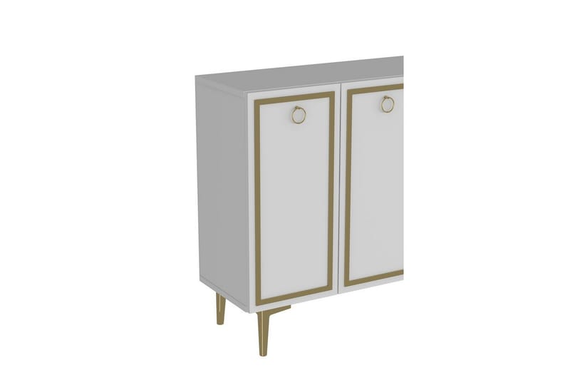 Velorae Konsolipöytä 120 cm - Valkoinen/Keltainend - Huonekalut - Pöytä & ruokailuryhmä - Apupöytä & sivupöytä - Konsolipöytä