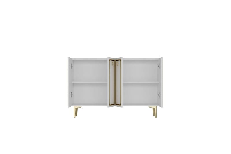 Velorae Konsolipöytä 120 cm - Valkoinen/Keltainend - Huonekalut - Pöytä & ruokailuryhmä - Apupöytä & sivupöytä - Konsolipöytä