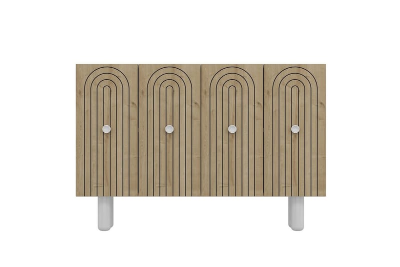 Velorae Konsolipöytä 120 cm, Valkoinen/Tammi