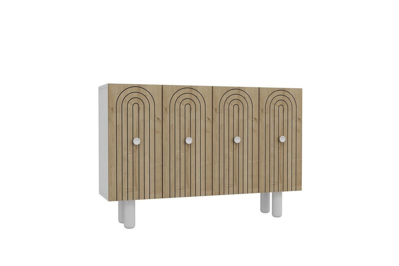 Velorae Konsolipöytä 120 cm - Valkoinen/Tammi - Huonekalut - Pöytä & ruokailuryhmä - Apupöytä & sivupöytä - Konsolipöytä