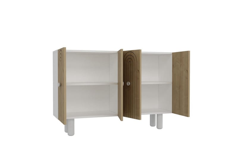 Velorae Konsolipöytä 120 cm - Valkoinen/Tammi - Huonekalut - Pöytä & ruokailuryhmä - Apupöytä & sivupöytä - Konsolipöytä