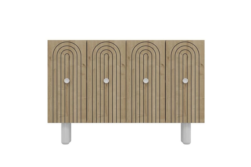 Velorae Konsolipöytä 120 cm - Valkoinen/Tammi - Huonekalut - Pöytä & ruokailuryhmä - Apupöytä & sivupöytä - Konsolipöytä